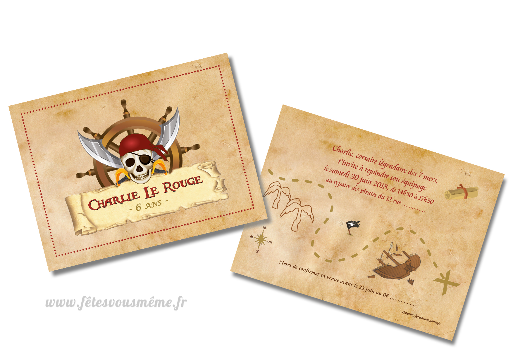 Invitation Pirate