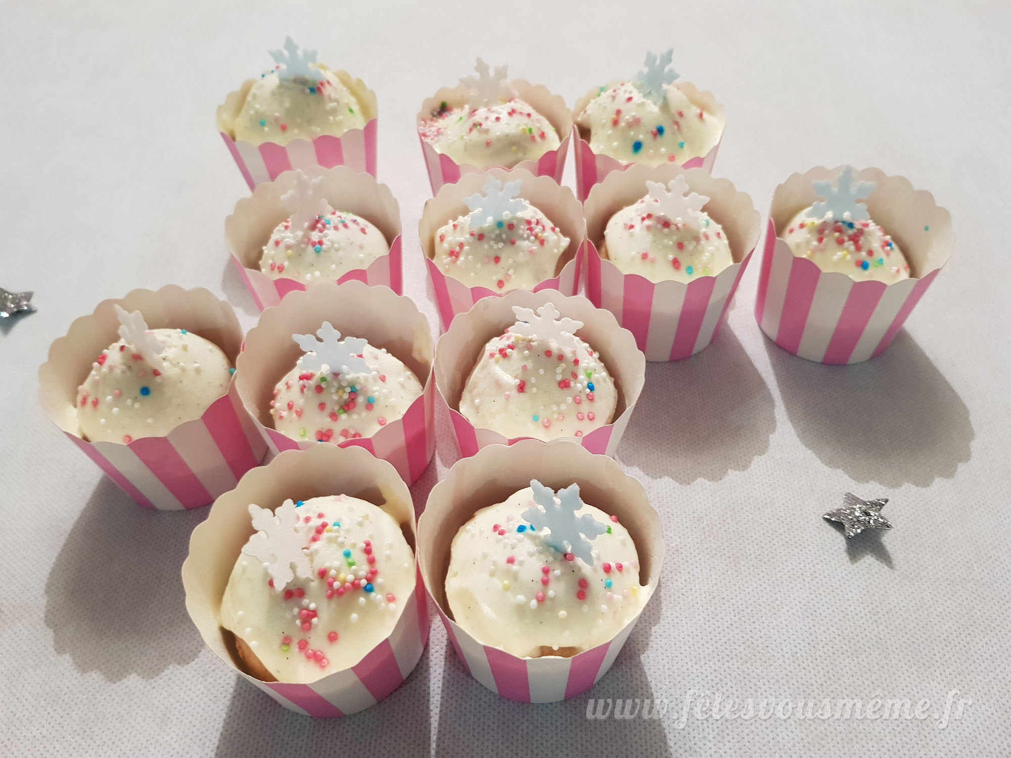 Caissettes Rayures roses et blanches – Image 2