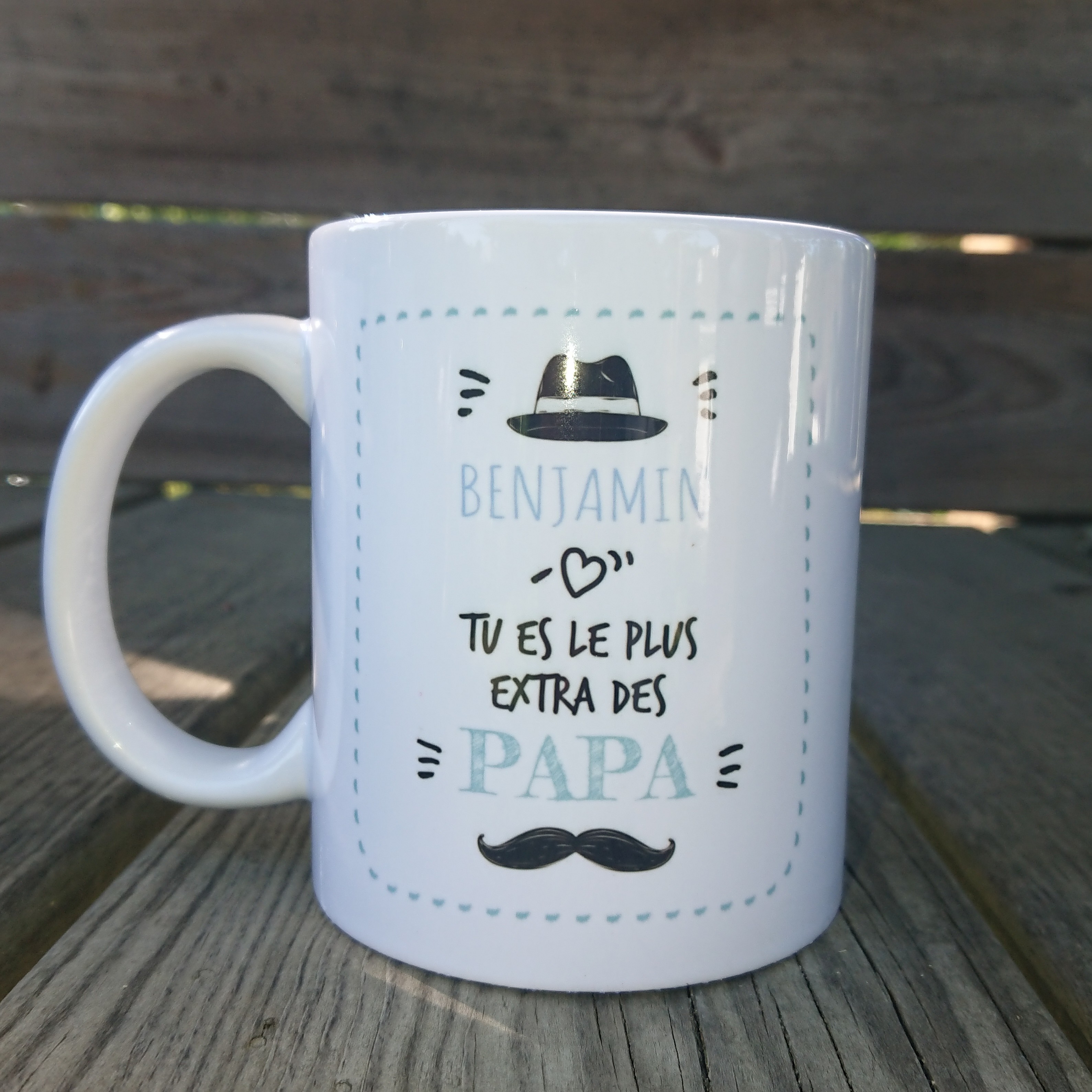 Mug personnalisé Fête des pères Moustache – Image 2