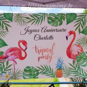 Affiche décor "Tropical Party"