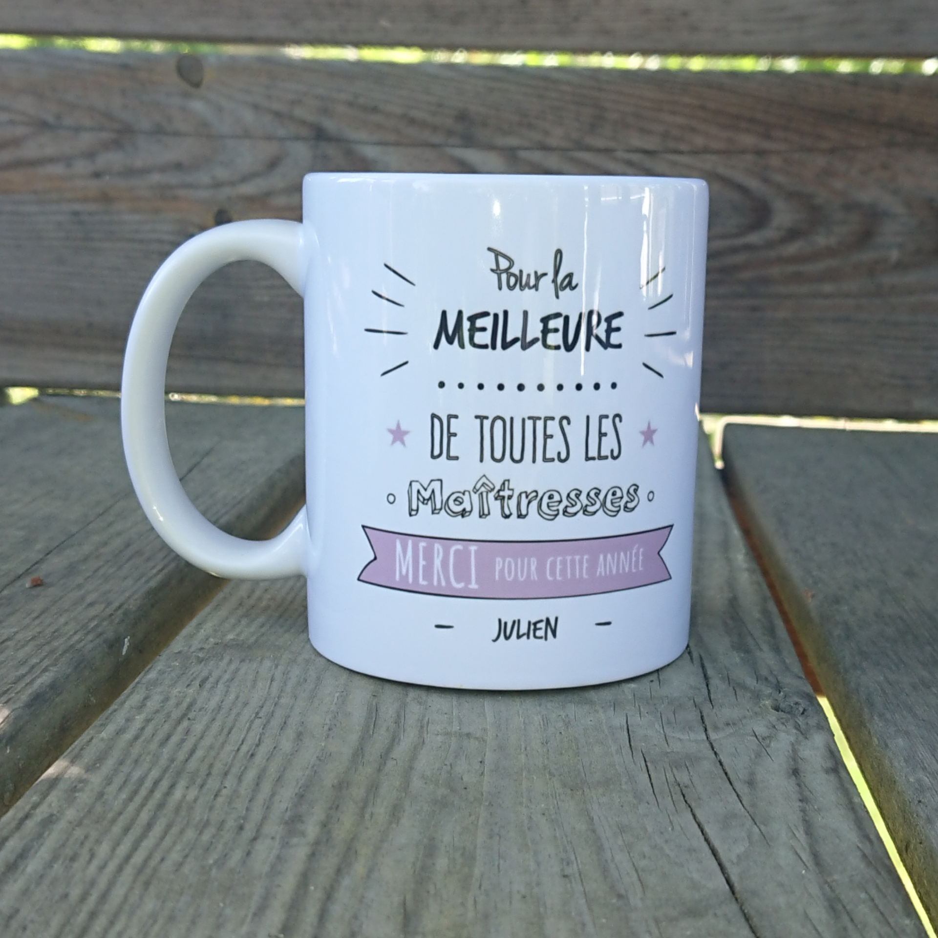 Mug personnalisé cadeau Maîtresse – Image 3