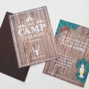 Invitation Camp Forestier