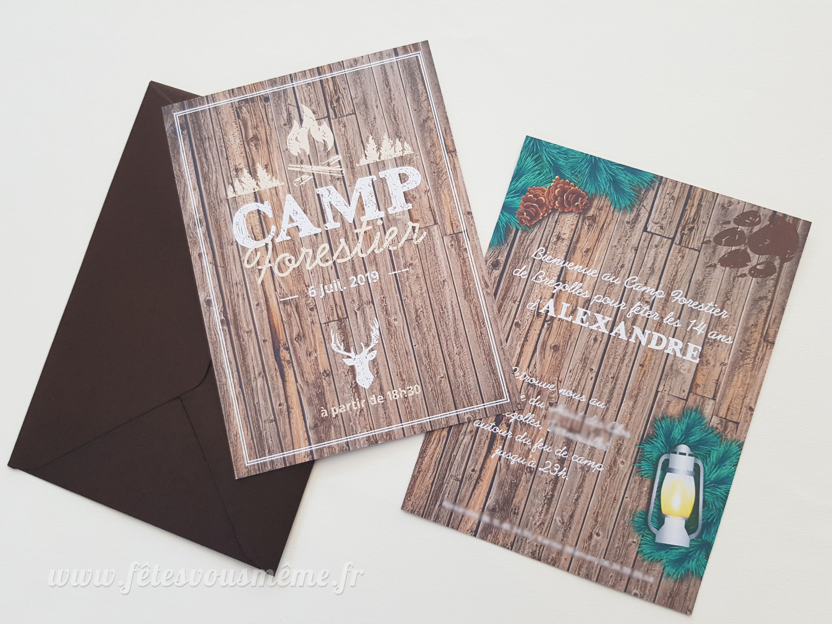 Invitation Camp Forestier