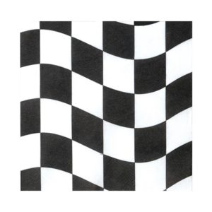 Serviettes damier NB