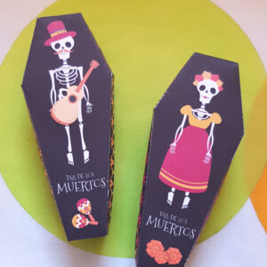 Boites à bonbons "Cercueil"- Dia de los muertos (lot de 2)
