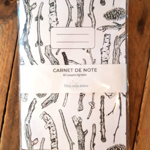 Carnet de notes ligné - imprimé arbre