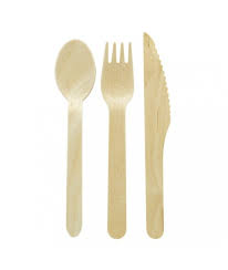 Lot de 15 couverts bois