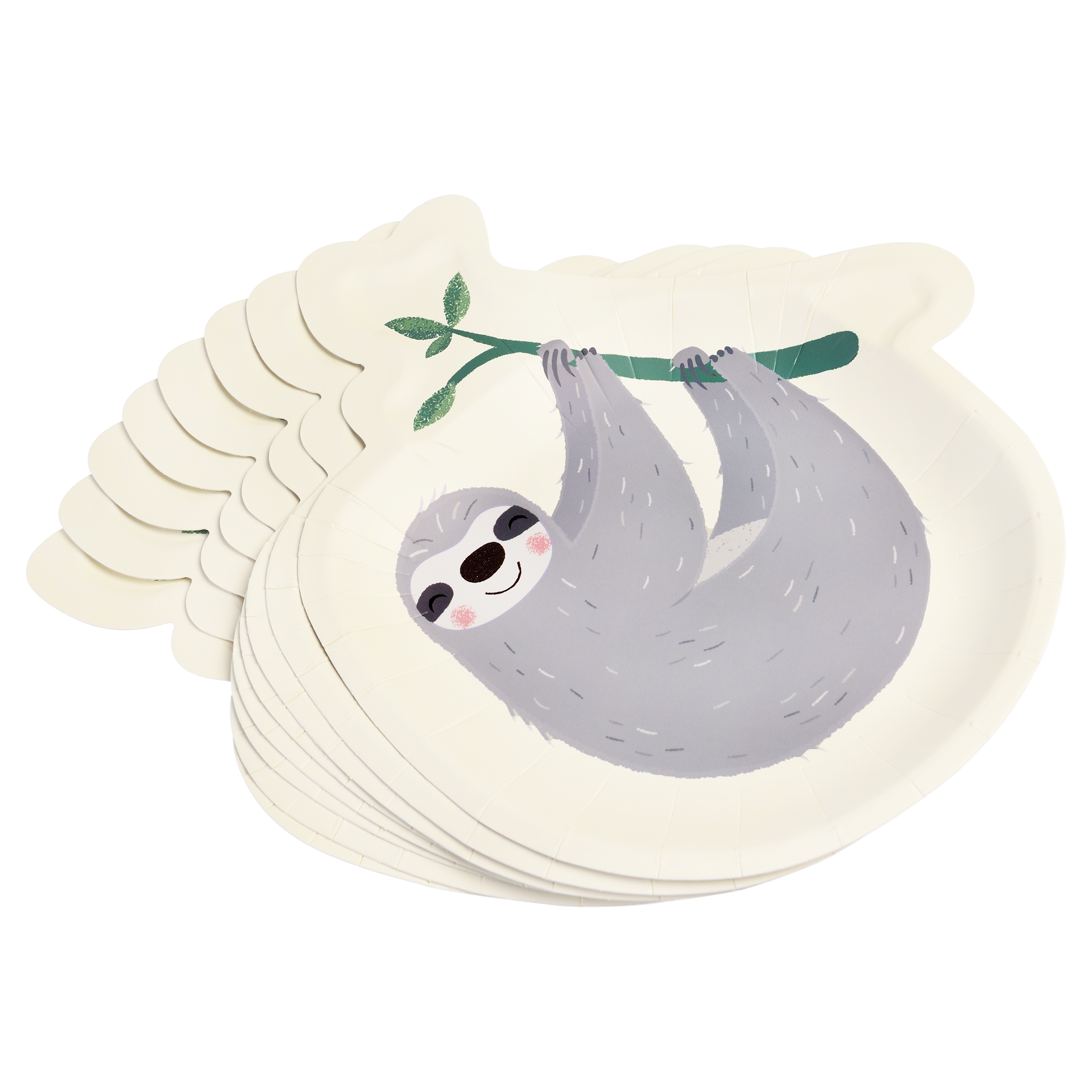 Assiette carton "Sydney le Paresseux" – Image 2