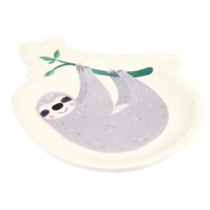 Assiette carton "Sydney le Paresseux"