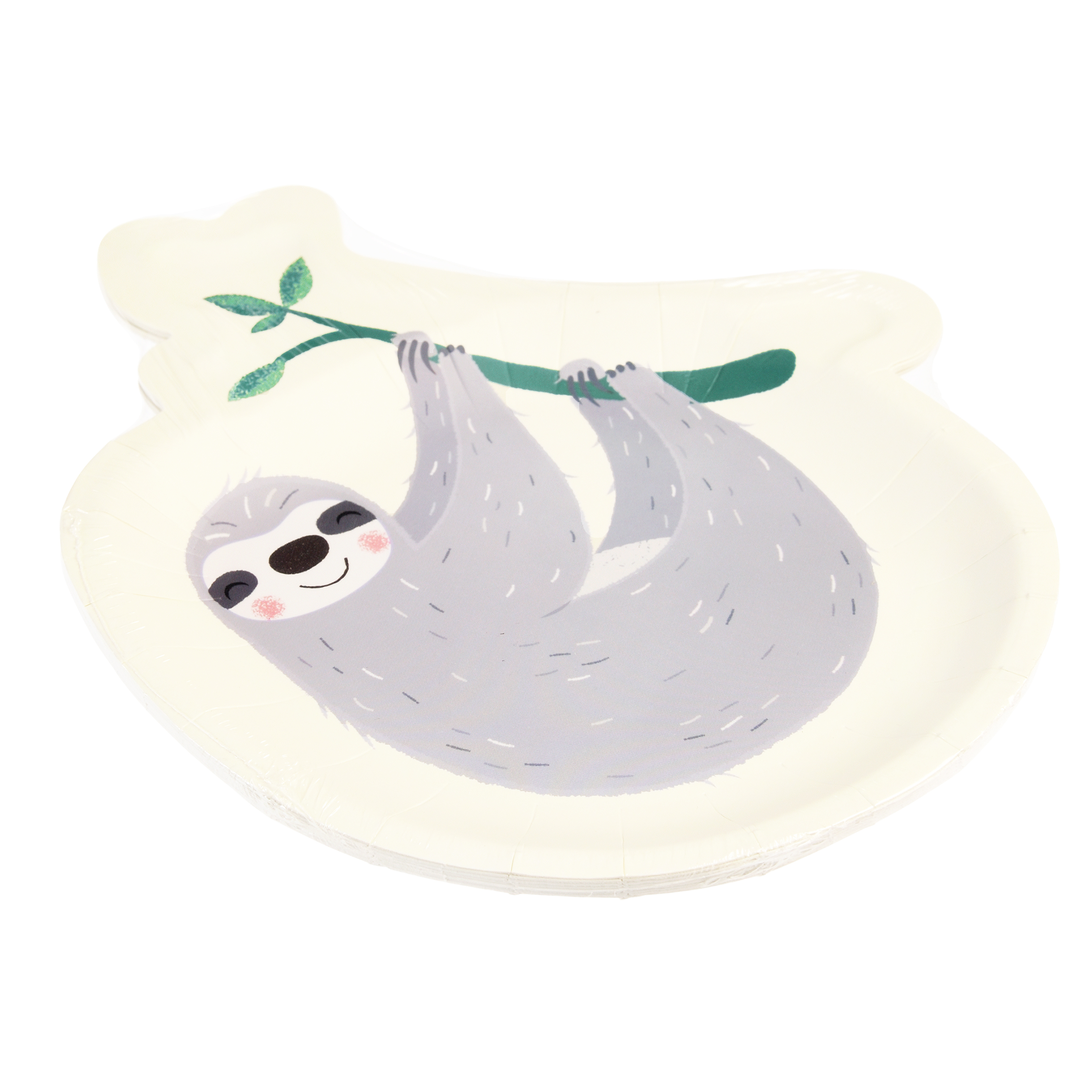 Assiette carton "Sydney le Paresseux"