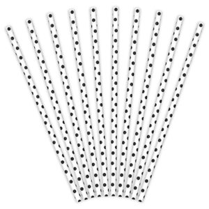 Pailles blanche pois noir