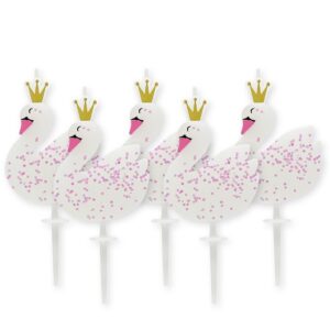 Bougies anniversaire Cygne - lowely swan