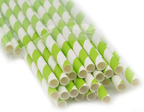 Pailles rayure vert clair – Image 2