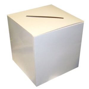 Urne mariage carton blanc