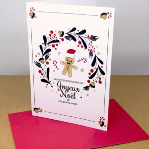 Carte de vœux Gingerbread