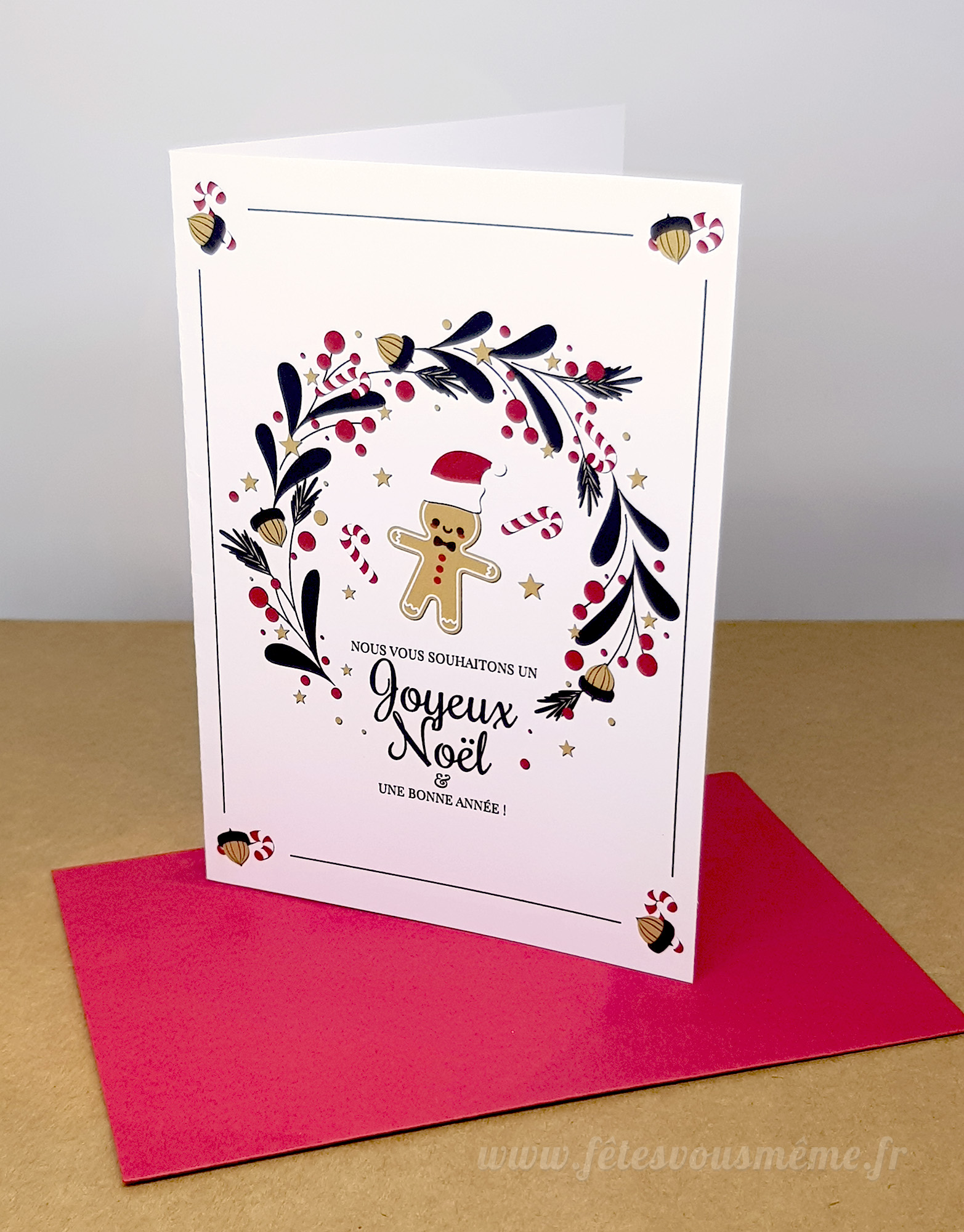 Carte de vœux Gingerbread