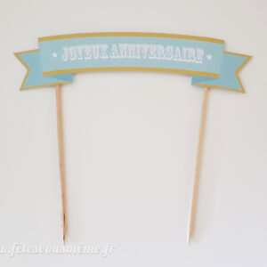 Banderole pour gâteau Anniversaire Fête Foraine