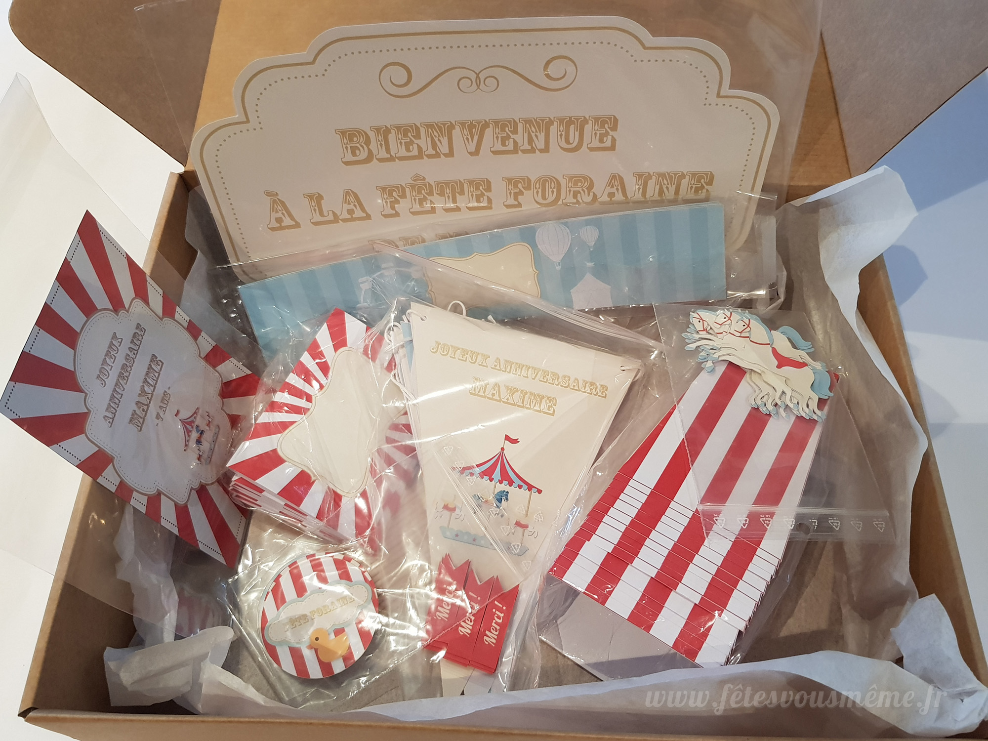 kit déco fête foraine prêt à l'emploi