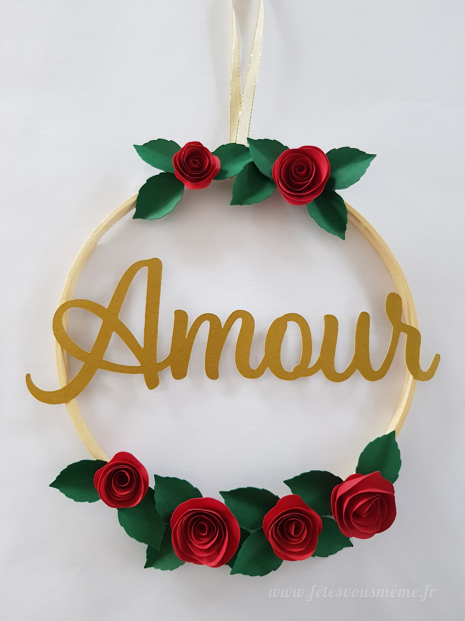 Couronne fleurs "Amour"