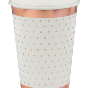 Gobelet blanc et rose gold