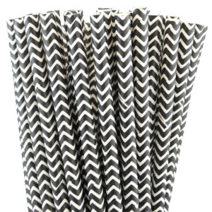 Pailles chevrons Noir