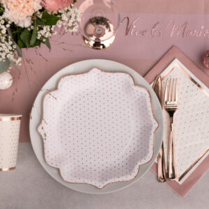 Rose Gold & Blanc