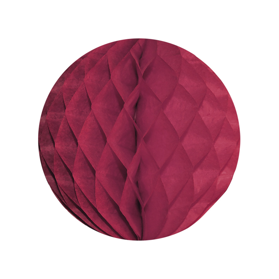 Boule alvéolée bordeaux 25 cm