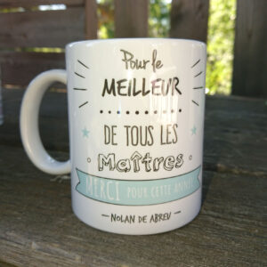 Mug personnalisé cadeau Maître