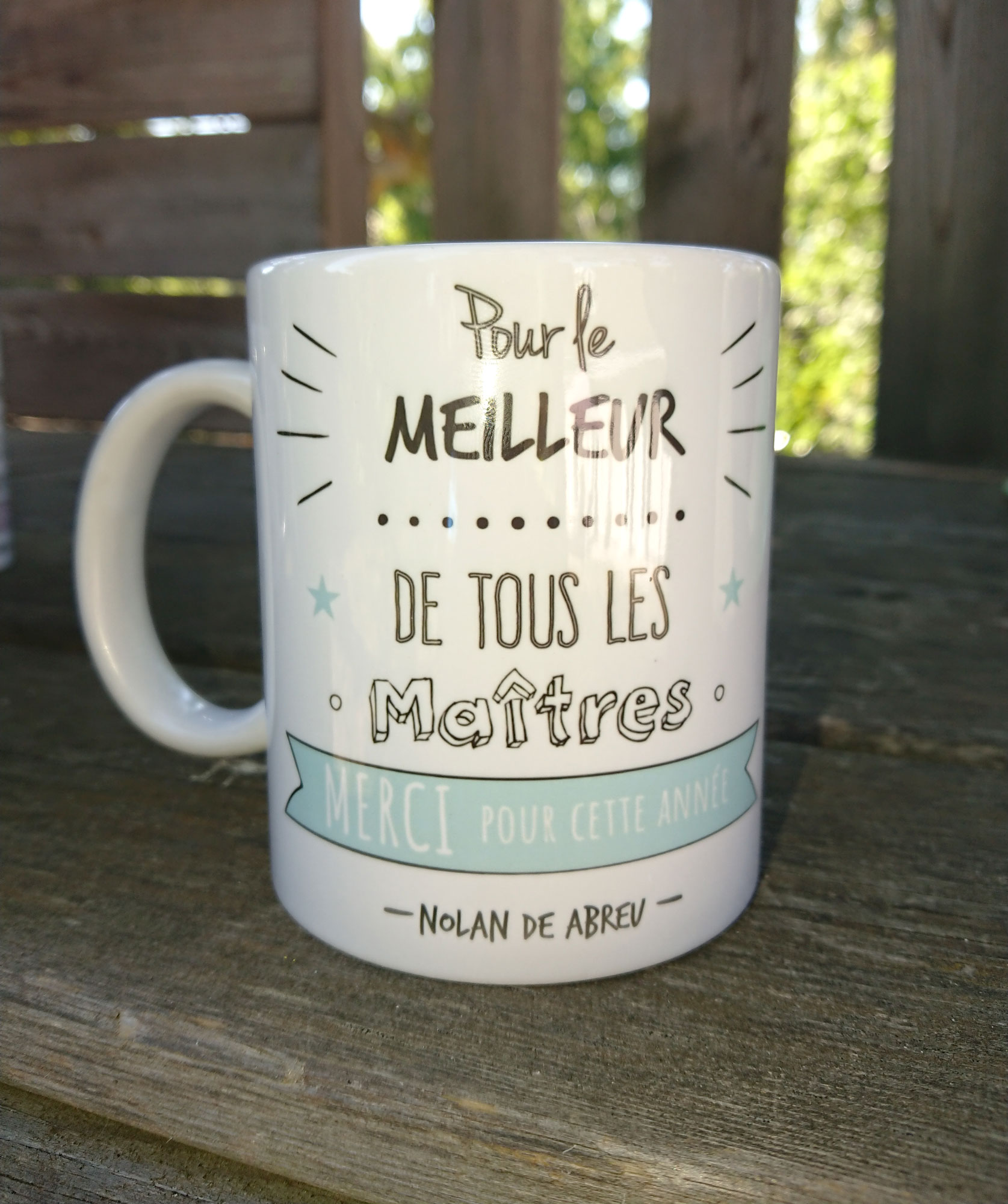 Mug personnalisé cadeau Maître
