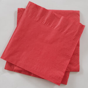 Serviette papier rouge 2