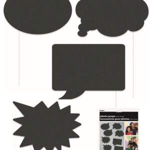 8 accessoires photos avec craie ARDOISE