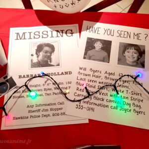 Affichette A4 x2 Missing - Stranger Things