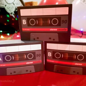 Boite à bonbons "Cassette audio 80's"