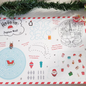 Sets de table "Jeux de Noël"