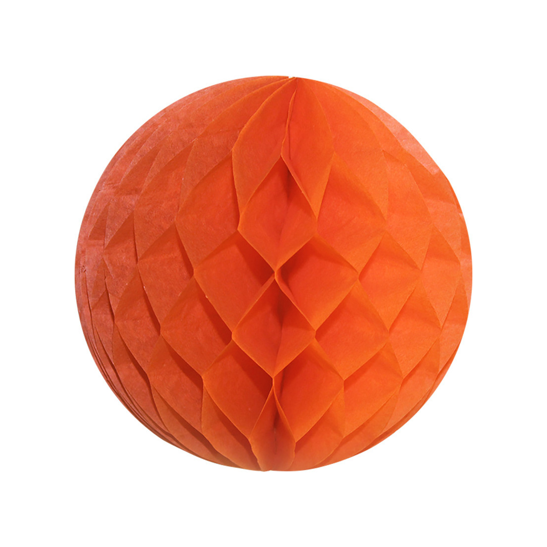Boule alvéolée orange 25 cm