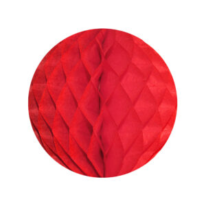 Boule alvéolée rouge 28 cm