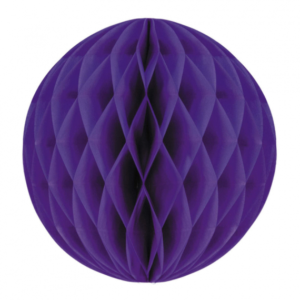 Boule alvéolée violet 28 cm