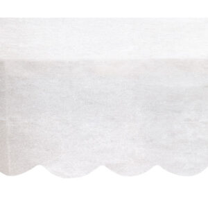 Nappe PAPIER 137 x 274 cm Feston blanc